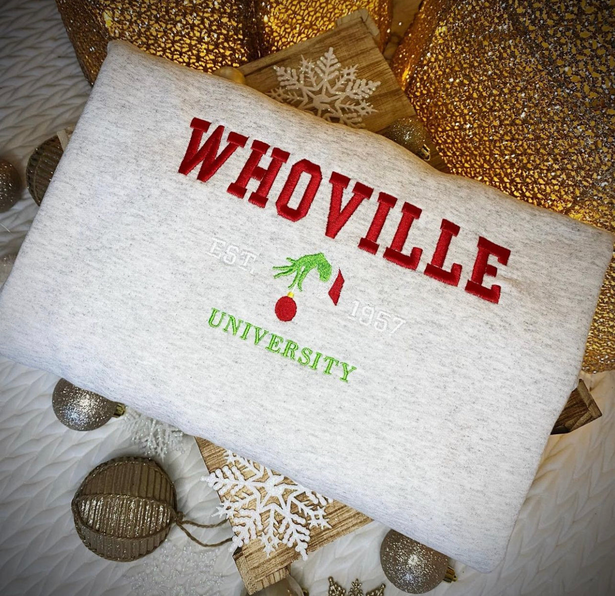 Whoville embroidered sweater