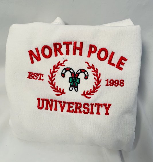 North Pole Uni išsiuvinėtas džemperis
